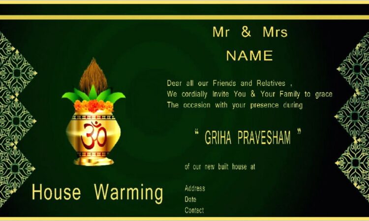 House Warming Invitation Online