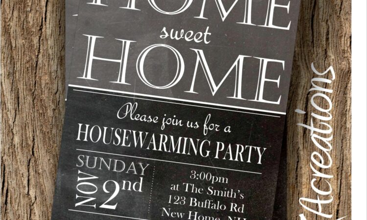 Housewarming Bbq Invitation Template