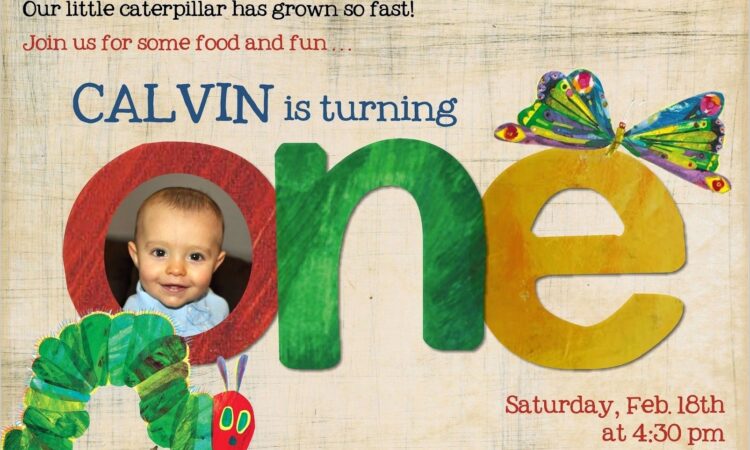 Hungry Caterpillar Invitations Free