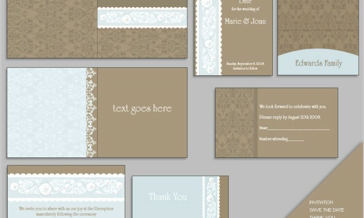 Indesign Wedding Invitation Template