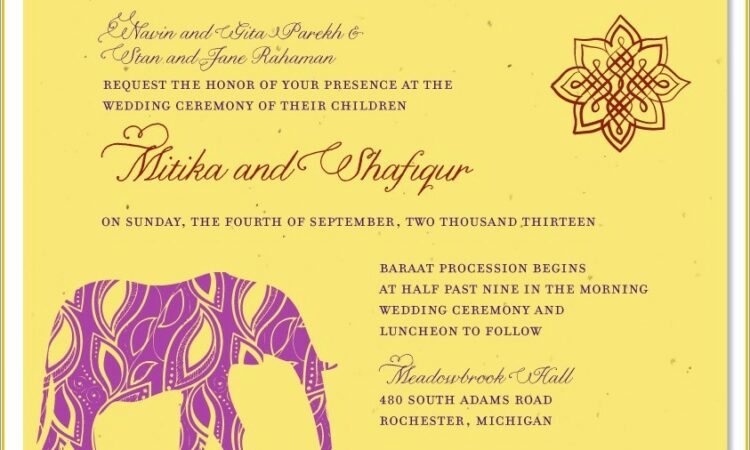 Indian Engagement Invitation Cards Templates Free Download