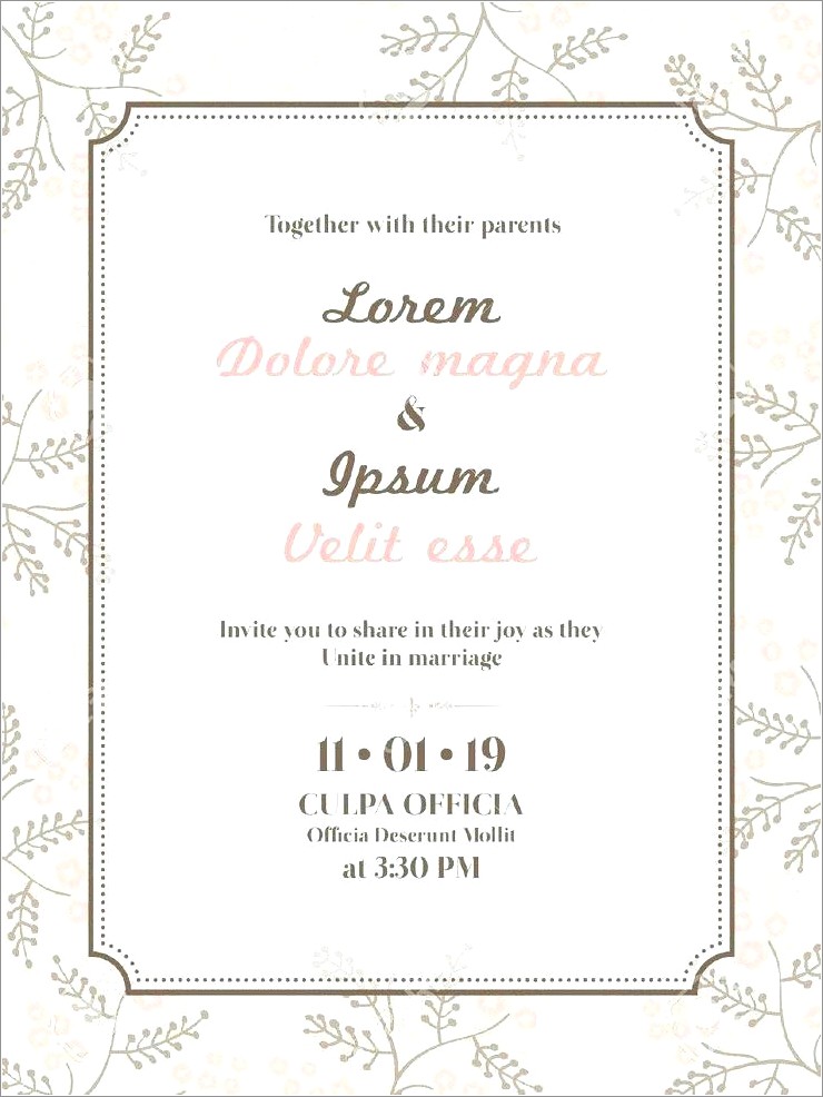 Indian Funeral Invitation Card