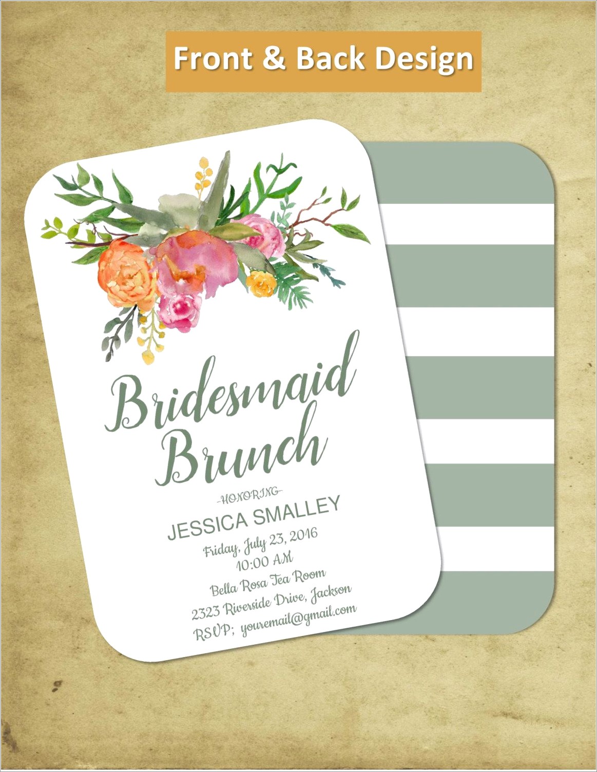Inexpensive Bridesmaid Luncheon Invitations