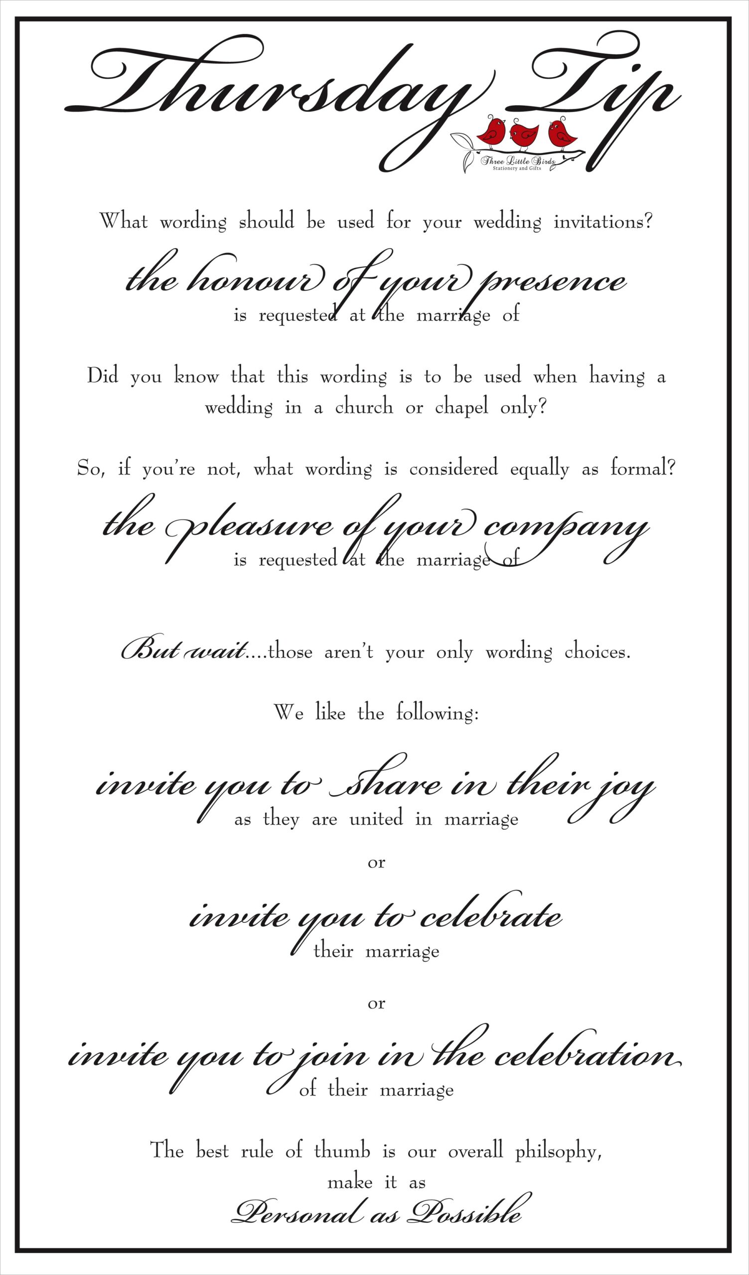 Informal Wedding Reception Invitation Wording Samples