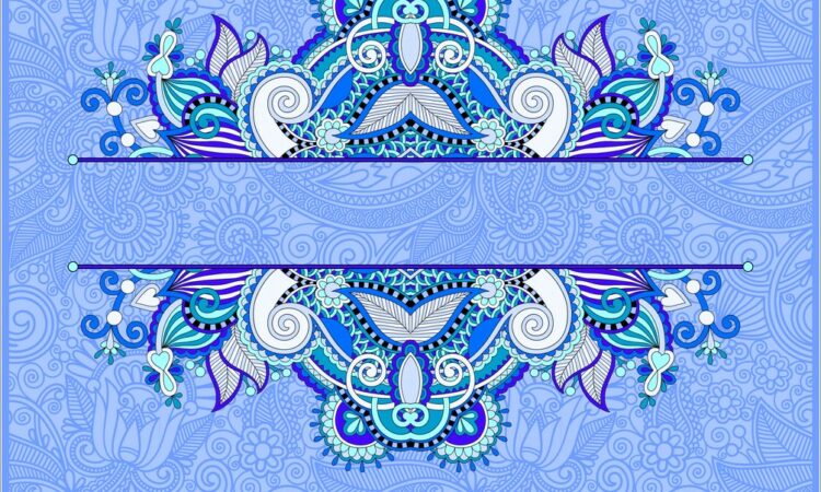 Invitation Card Background Blue