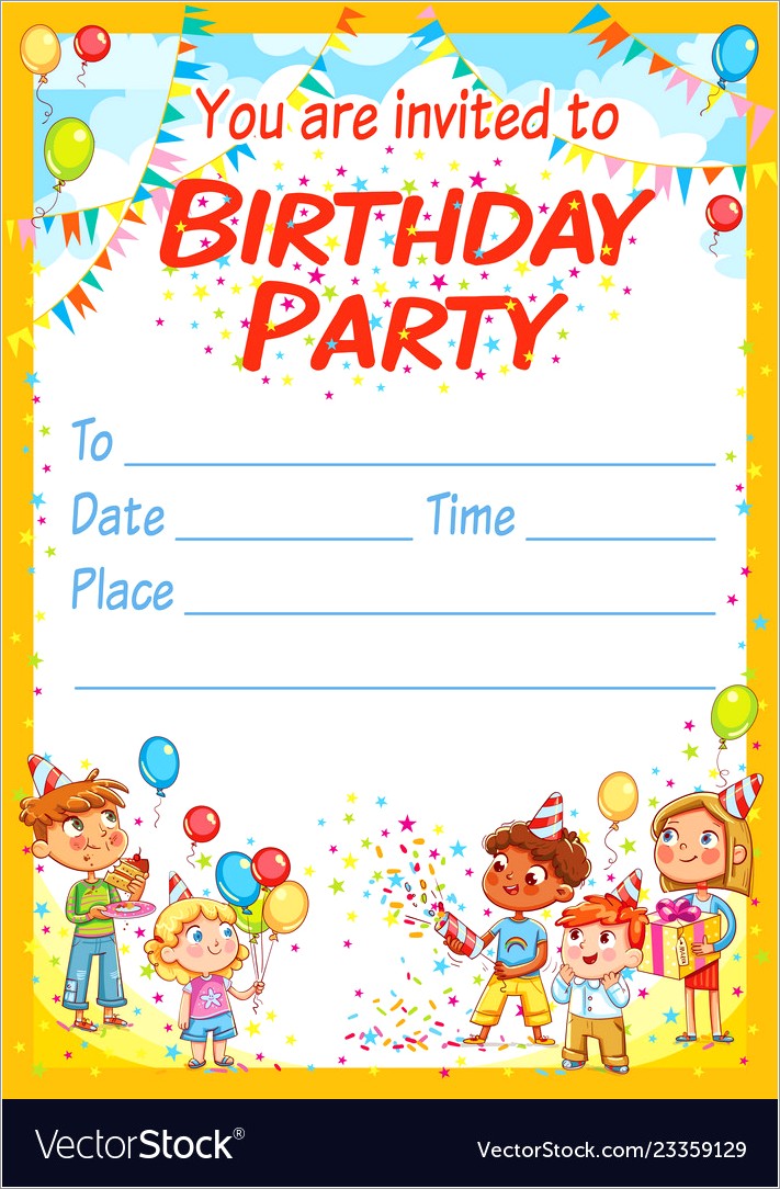 Invitation Card For Birthday Free