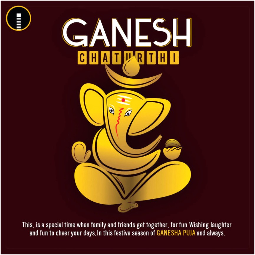 Invitation Card Template For Ganesh Chaturthi