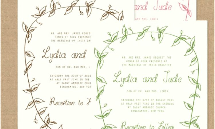 Invitation Design Templates Wedding Cards