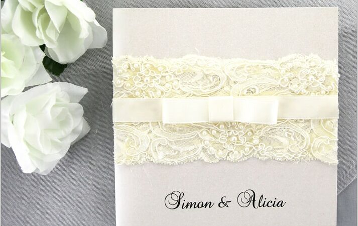 Ivory Lace Wedding Invitations