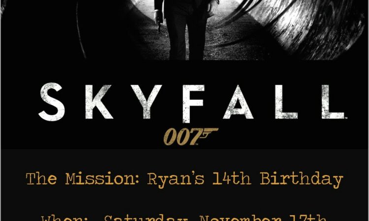 James Bond Invitation Template