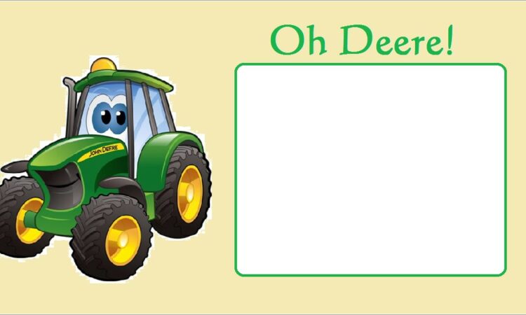 John Deere Invitations Printable