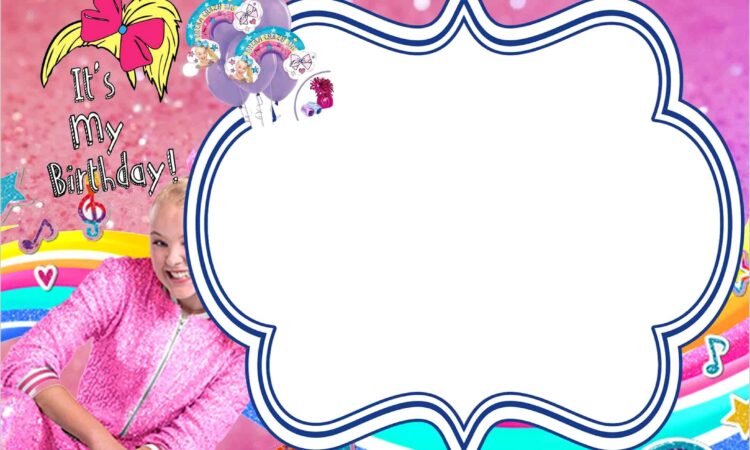 Jojo Siwa Invitations Free