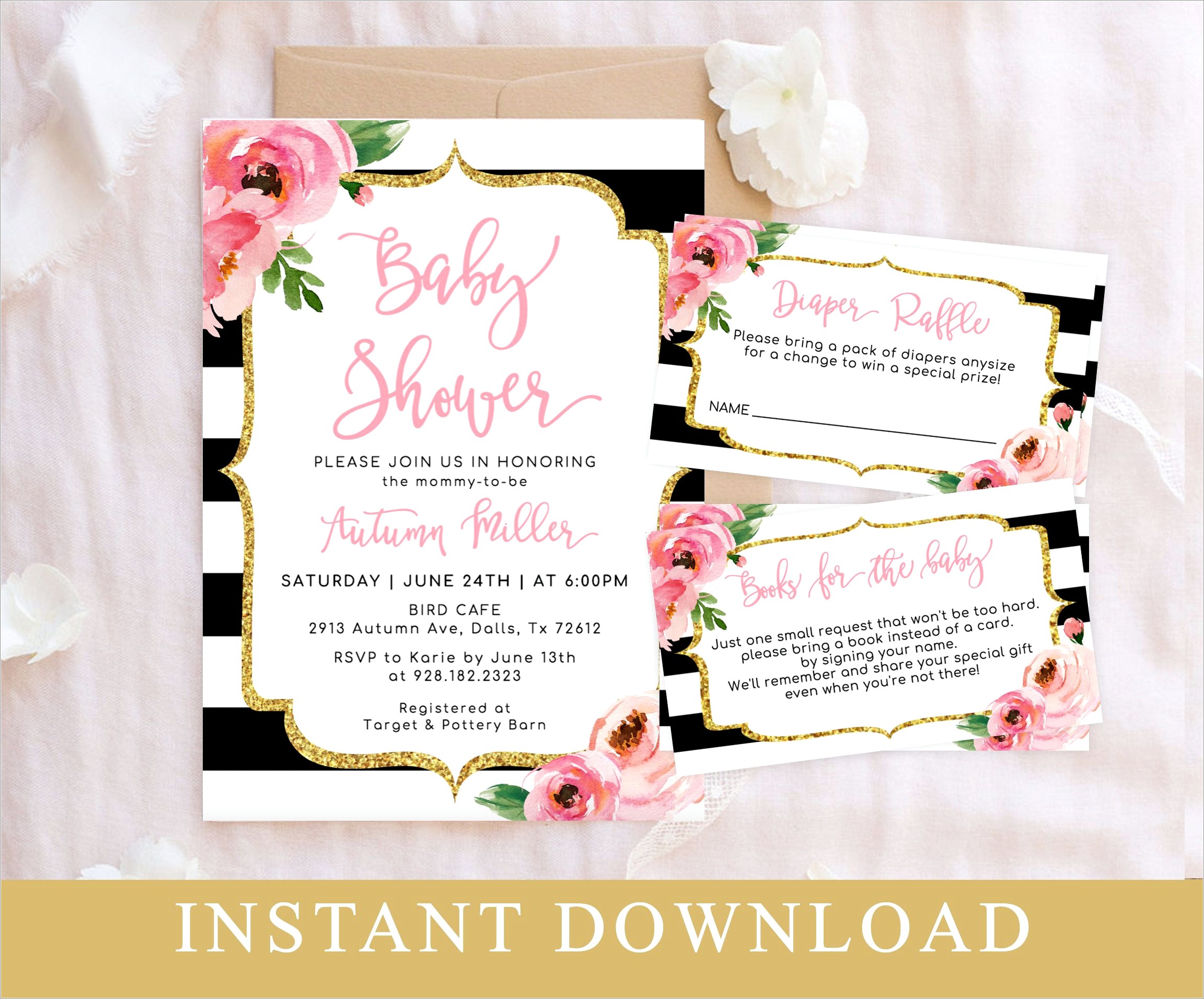 Kate Spade Invitation Template