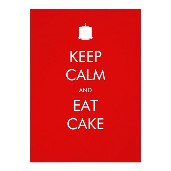 Keep Calm Birthday Invitations