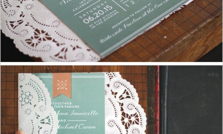 Lace Wedding Invitations Diy