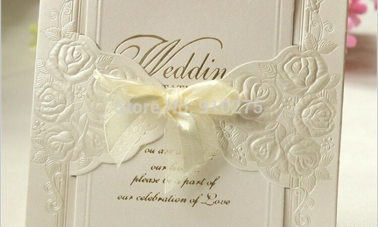 Laser Cut Floral Wedding Invitations