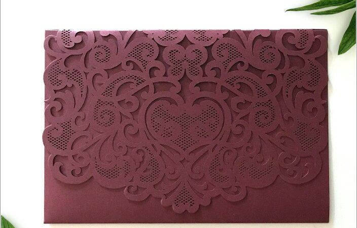 Laser Cut Invitation Pockets Australia