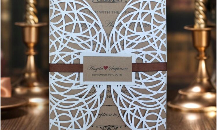 Laser Cut Invitation Wrap