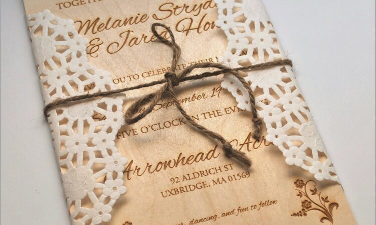 Laser Cut Wedding Invitations Free Samples