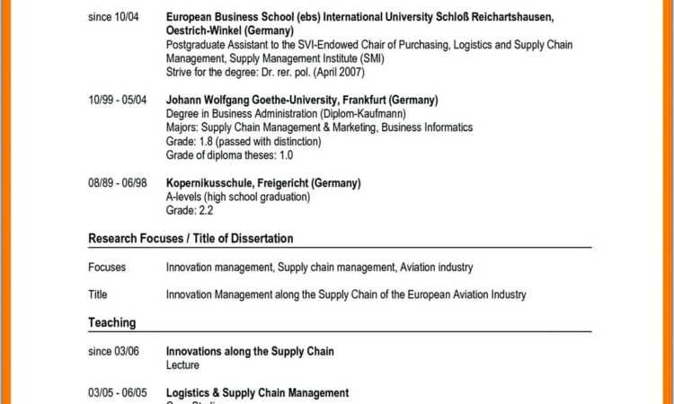 Latest Resume Format Doc