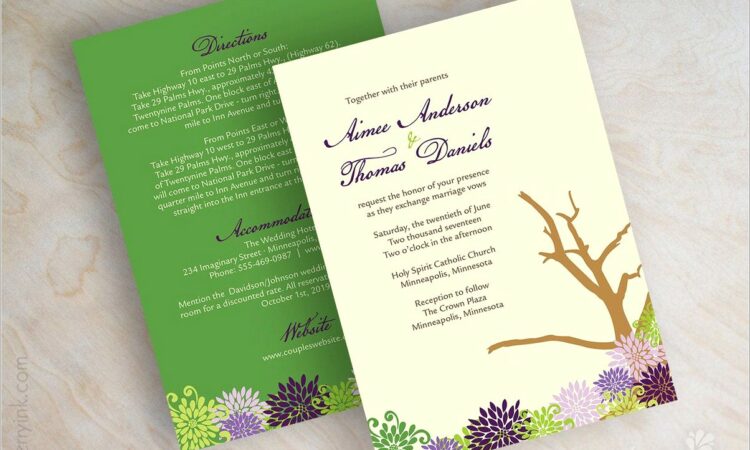 Lavender And Sage Wedding Invitations