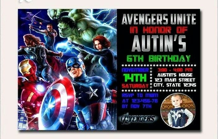 Lego Avengers Birthday Invitations