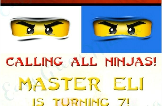 Lego Ninjago Birthday Invitations Free