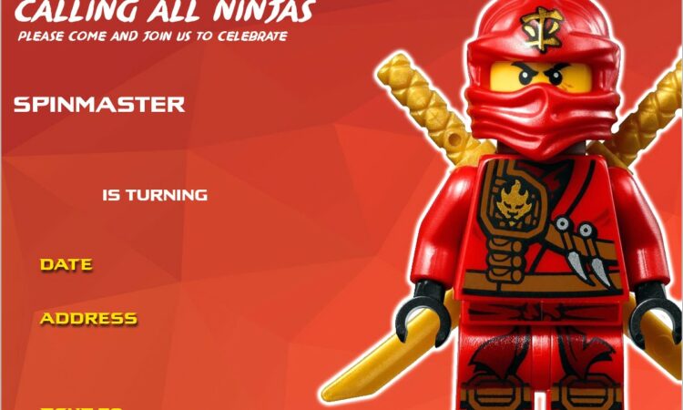 Lego Ninjago Online Invitations