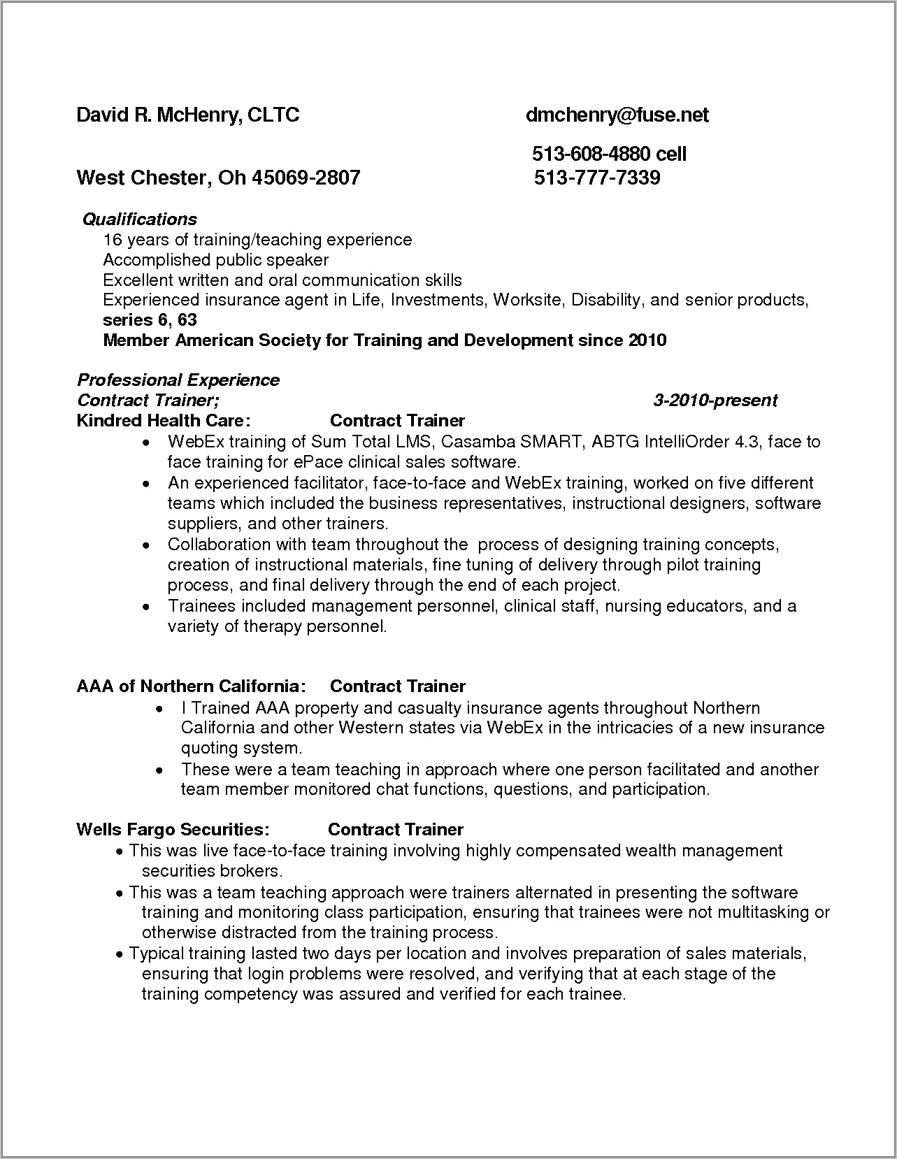 Life Insurance Agent Resume Examples