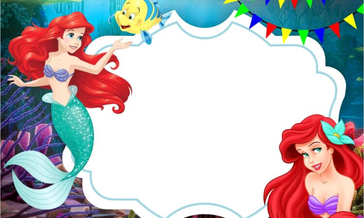 Little Mermaid Invitation Template