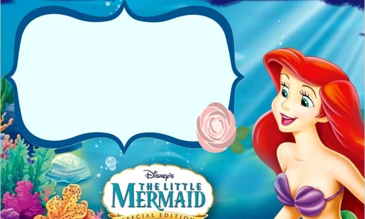 Little Mermaid Invitation Template Free