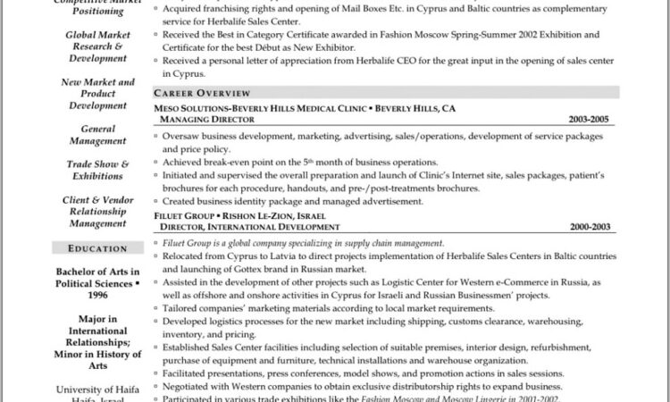 Logistics Manager Job Description Resume Sample