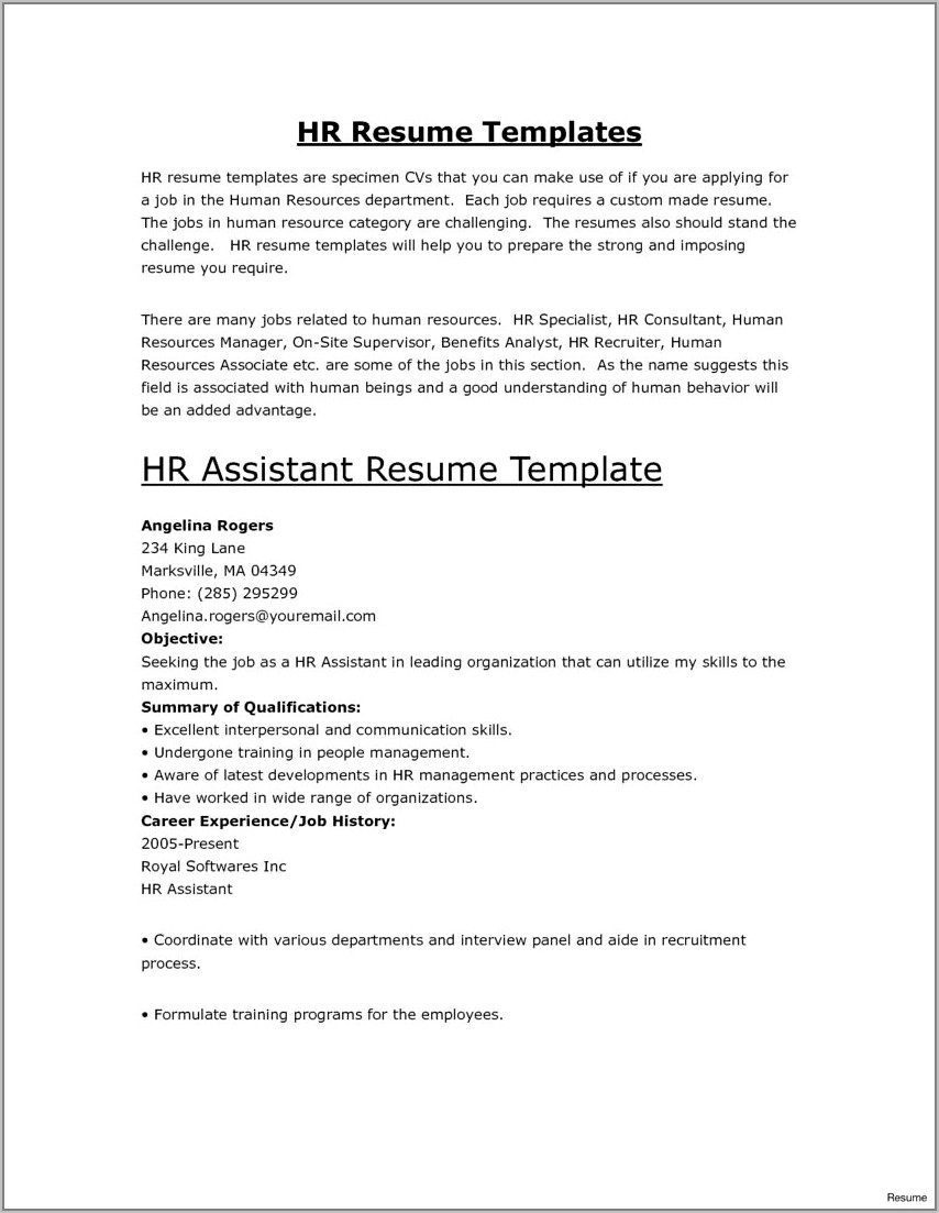 Lpn Resume Template Free