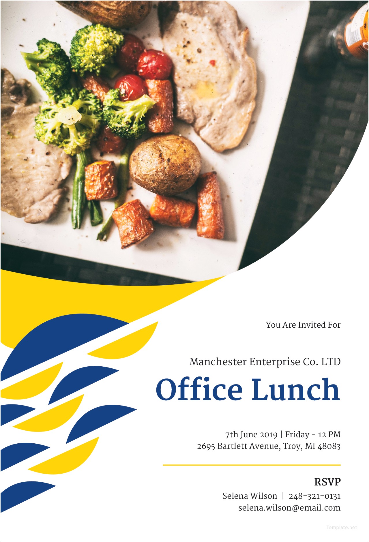 Lunch Invitation Template Word