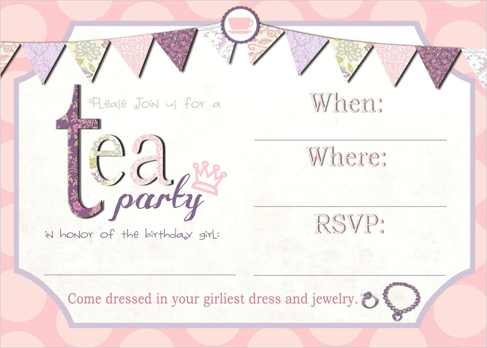 Mad Hatter Invitations Templates Free