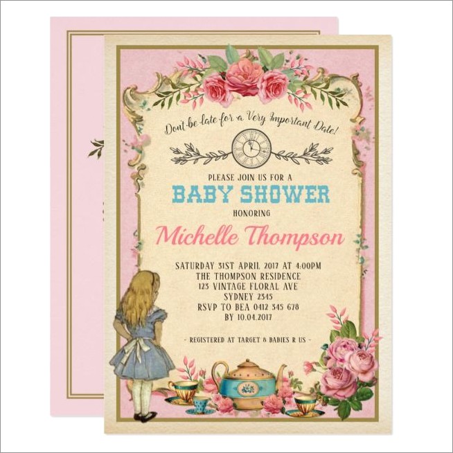 Mad Hatter Wedding Invitations