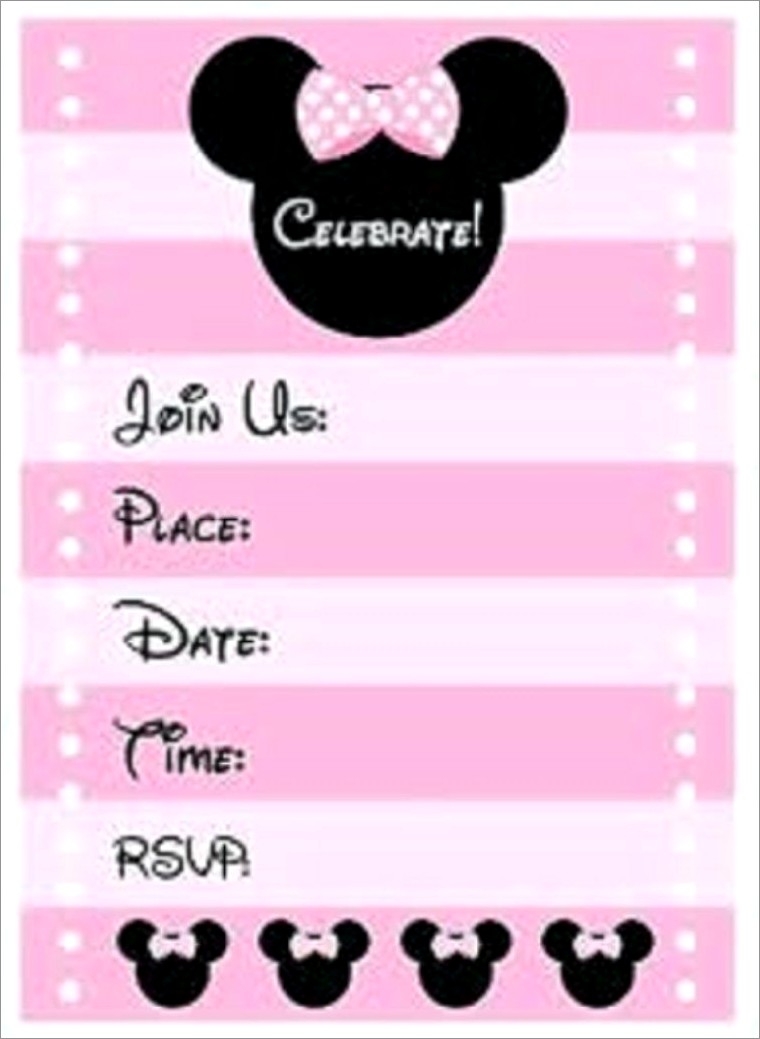 Make Minnie Mouse Invitations Online Free