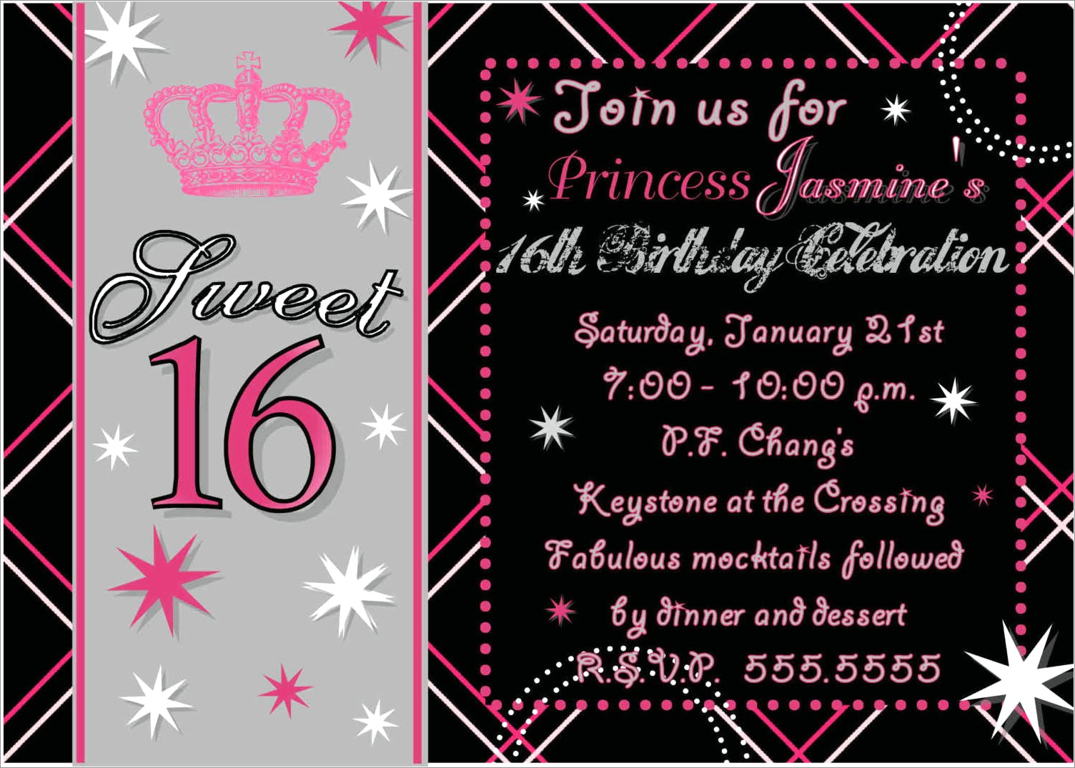 Make Sweet 16 Invitations Online For Free