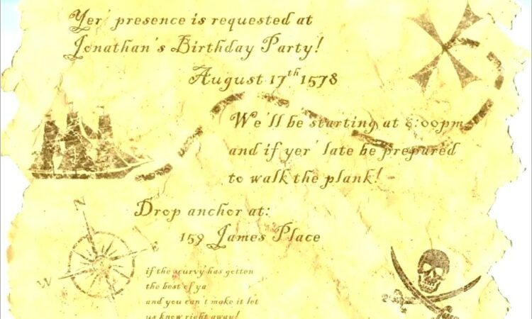 Marauders Map Invitation Template