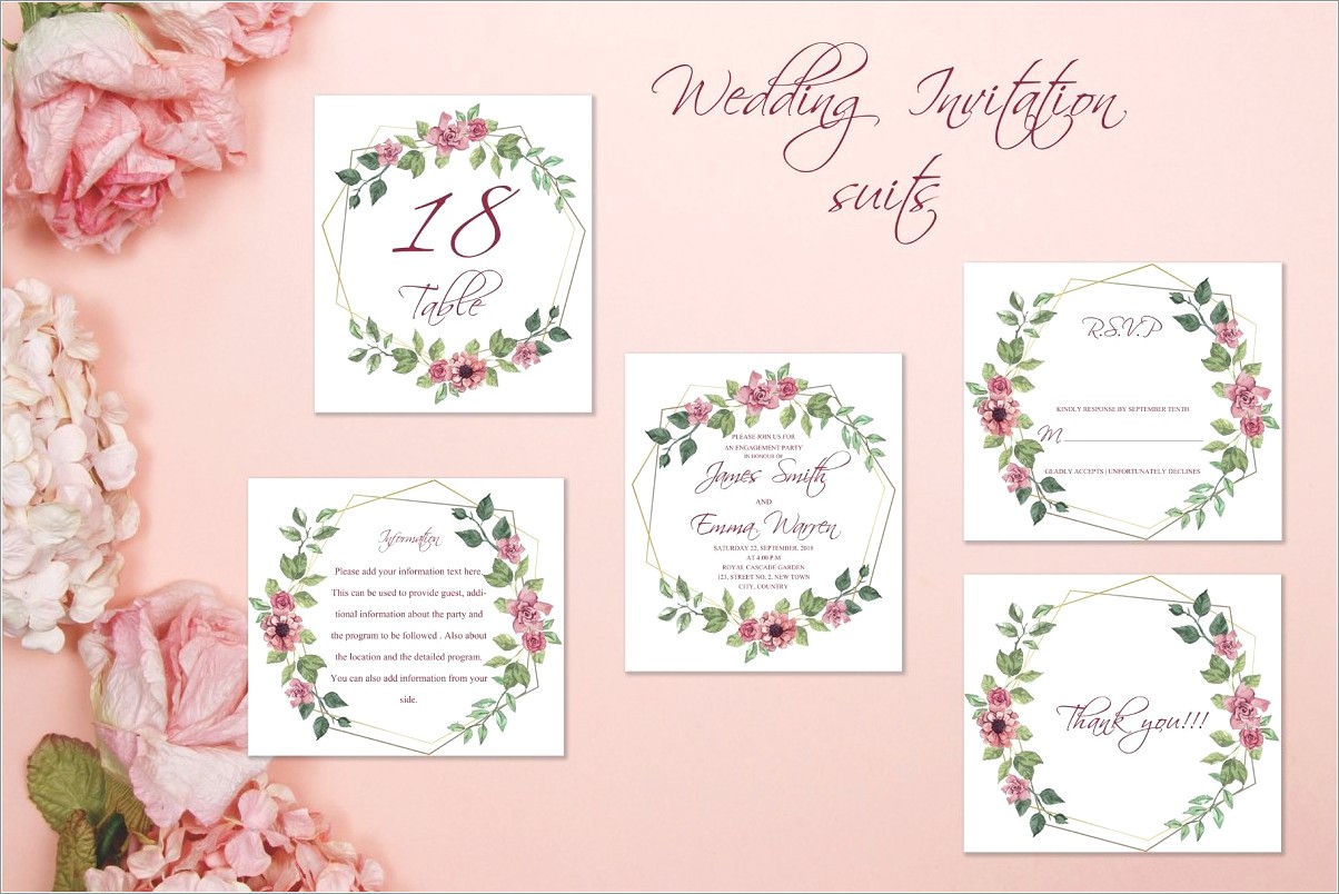 Marriage Invitation Template For Friends