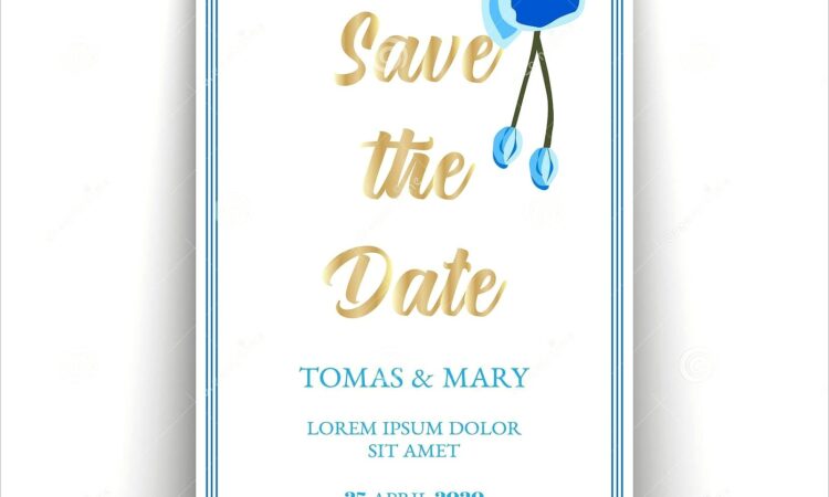 Marriage Invitation Template With Photo