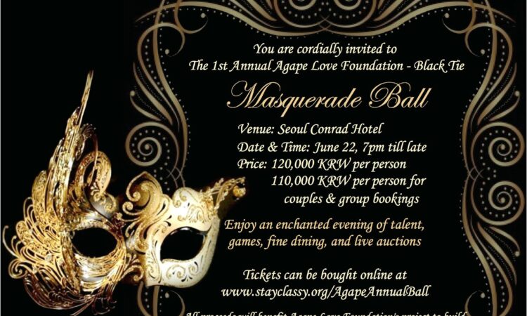 Masquerade Invitation Template Free