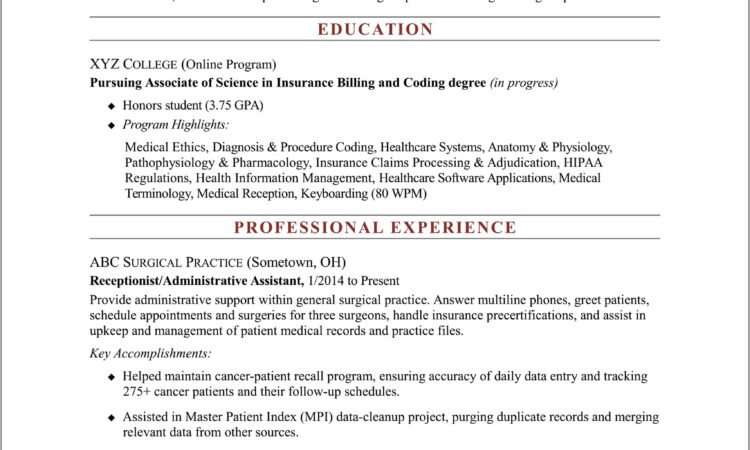 Medical Coding Manager Resume Sample