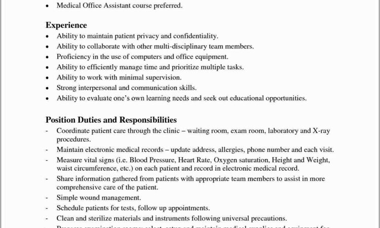 Medical Office Assistant Resumes Samples