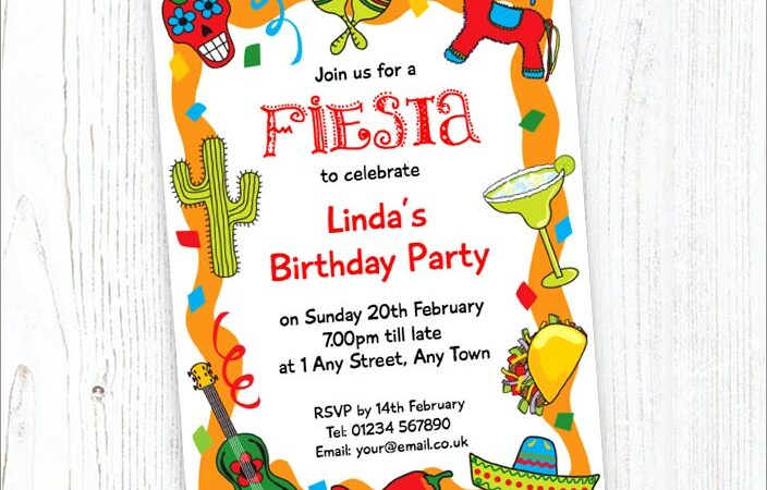 Mexican Fiesta Invitations Free