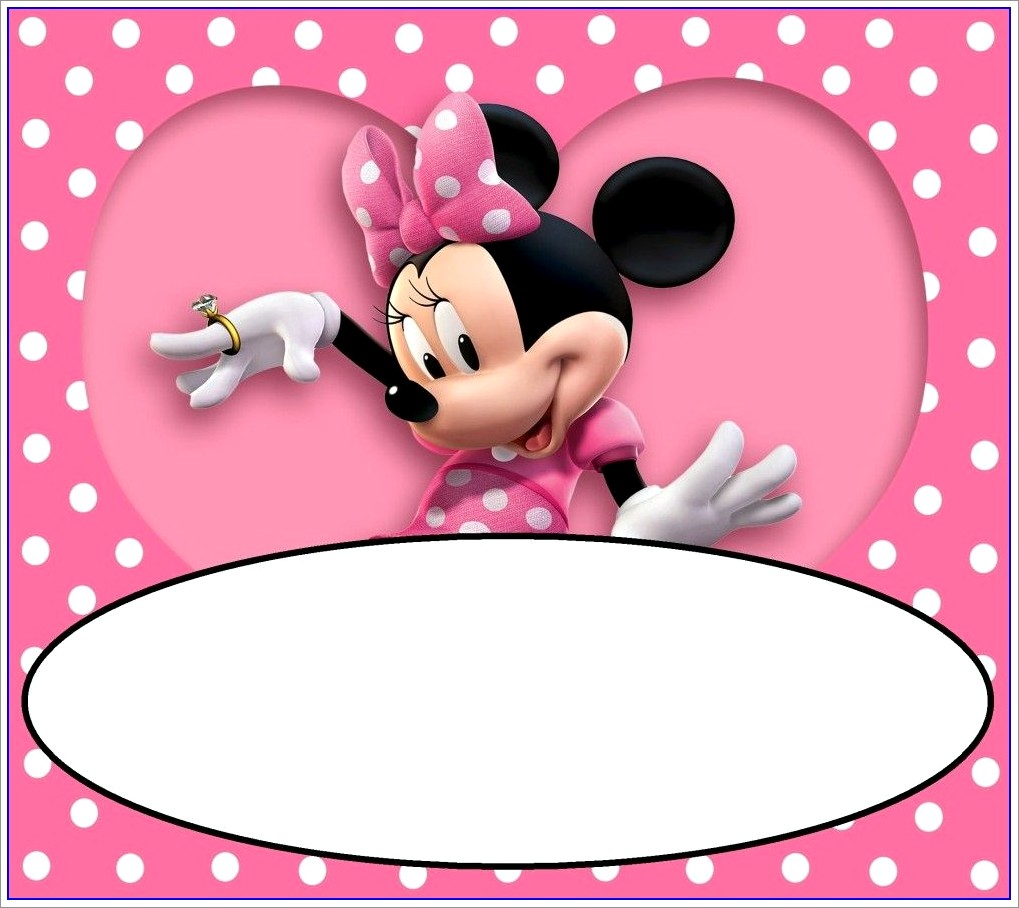 Mickey And Minnie Mouse Invitation Template Free