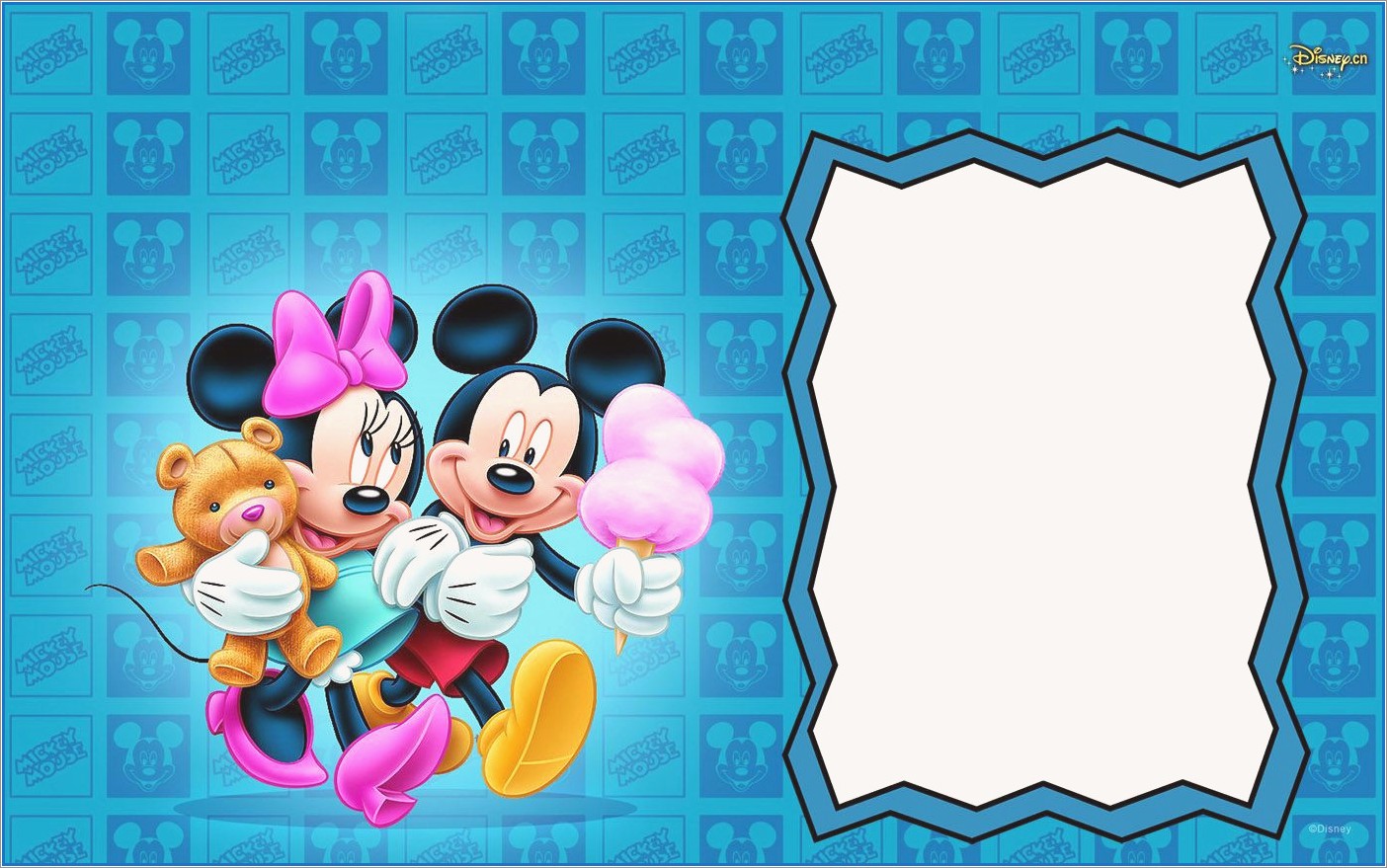 Mickey Minnie Invitation Templates