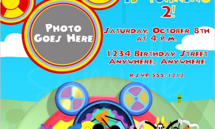 Mickey Mouse Clubhouse Birthday Invitations