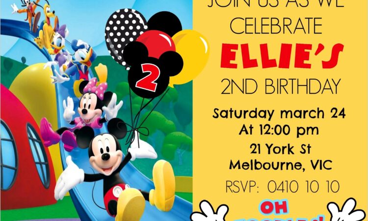 Mickey Mouse Clubhouse Invitations Free Download