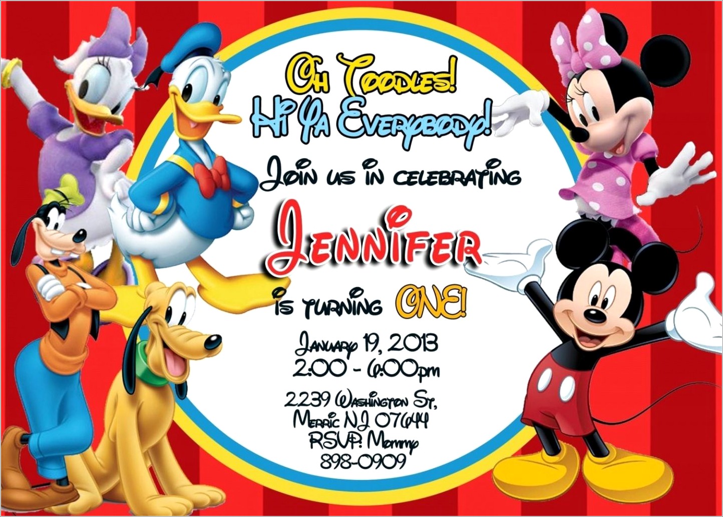 Mickey Mouse Clubhouse Invitations Free